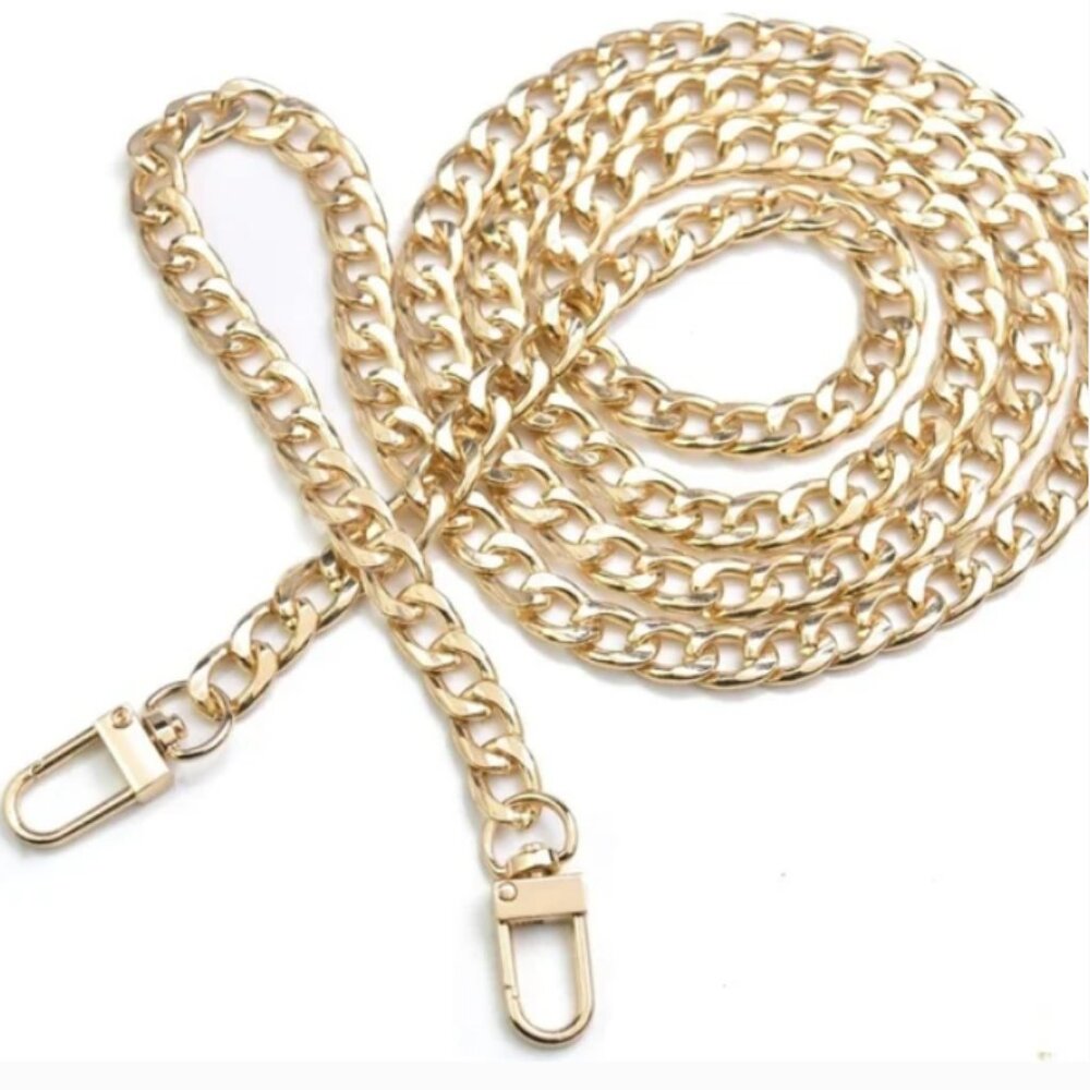 !!New!!  Crossbody Chain for Bag/Wallet in Light Gold - 47"